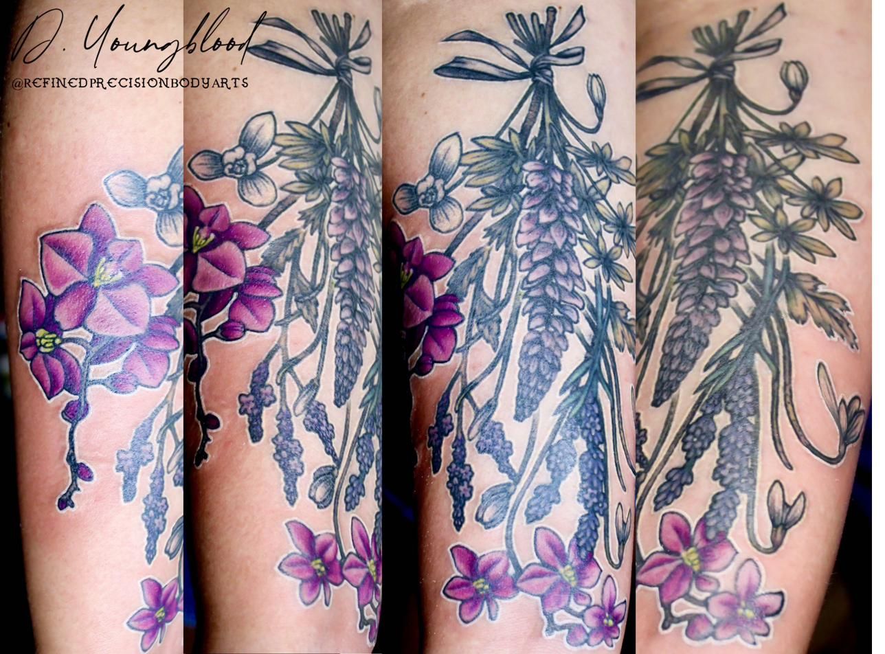 Lavender and orchids