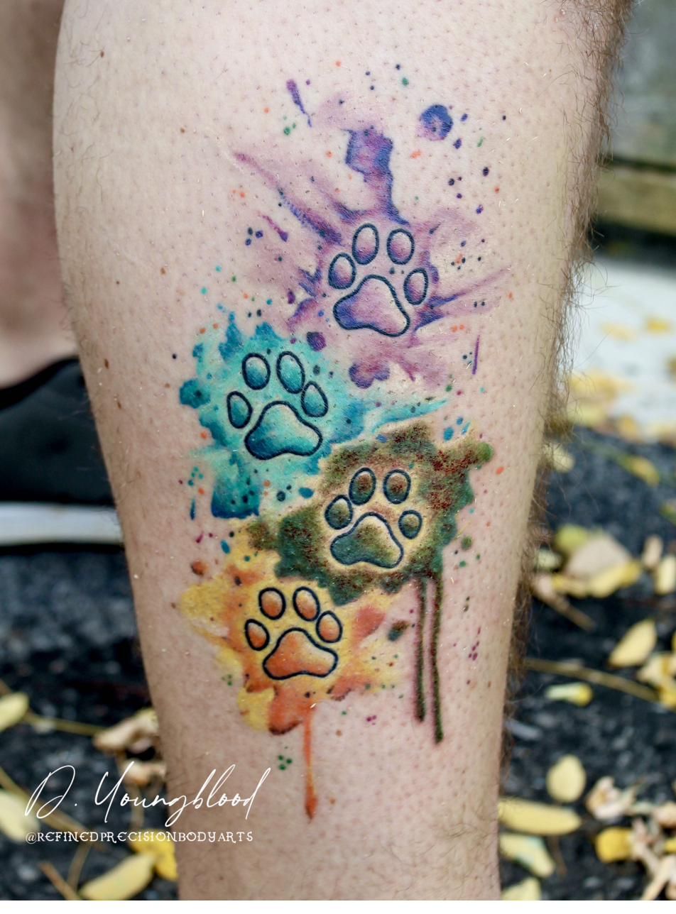 Paw prints