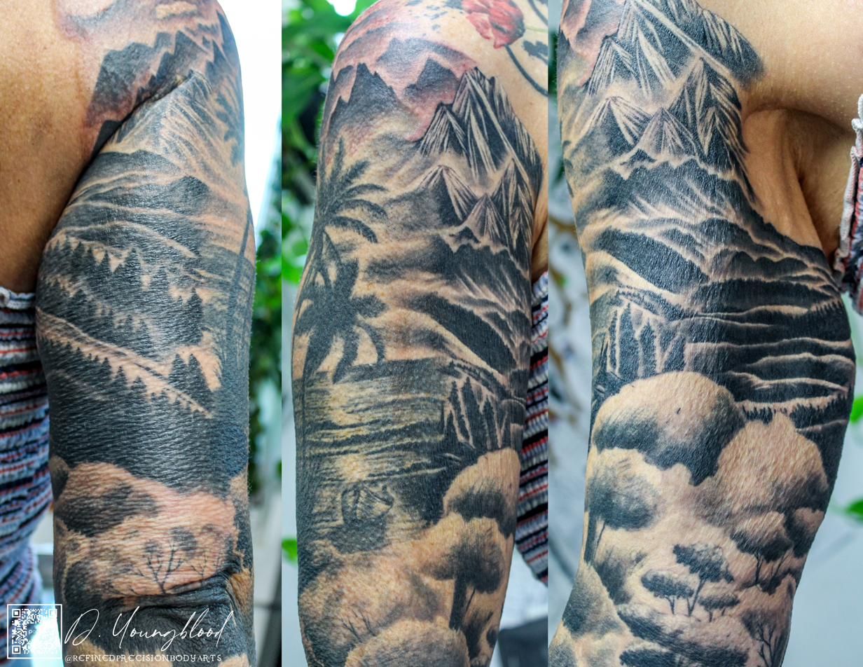 Forest and water sleeve — view 3