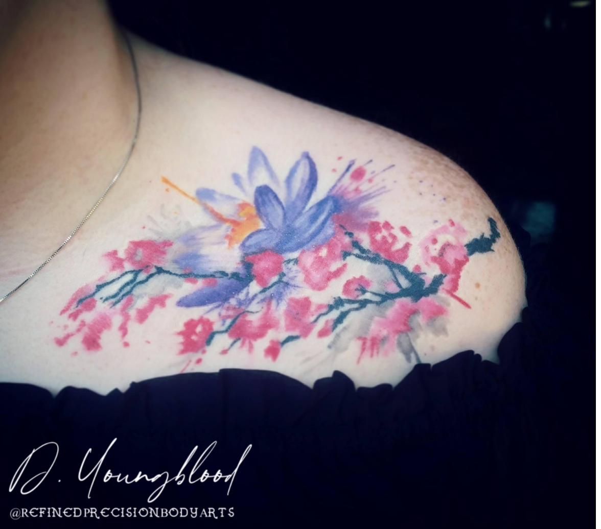 Lotus and blossom
